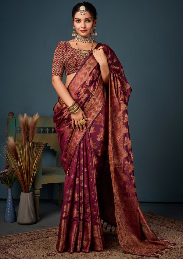 SETHNIC  ORGANZA PARTY WEAR SAREE  SAREE