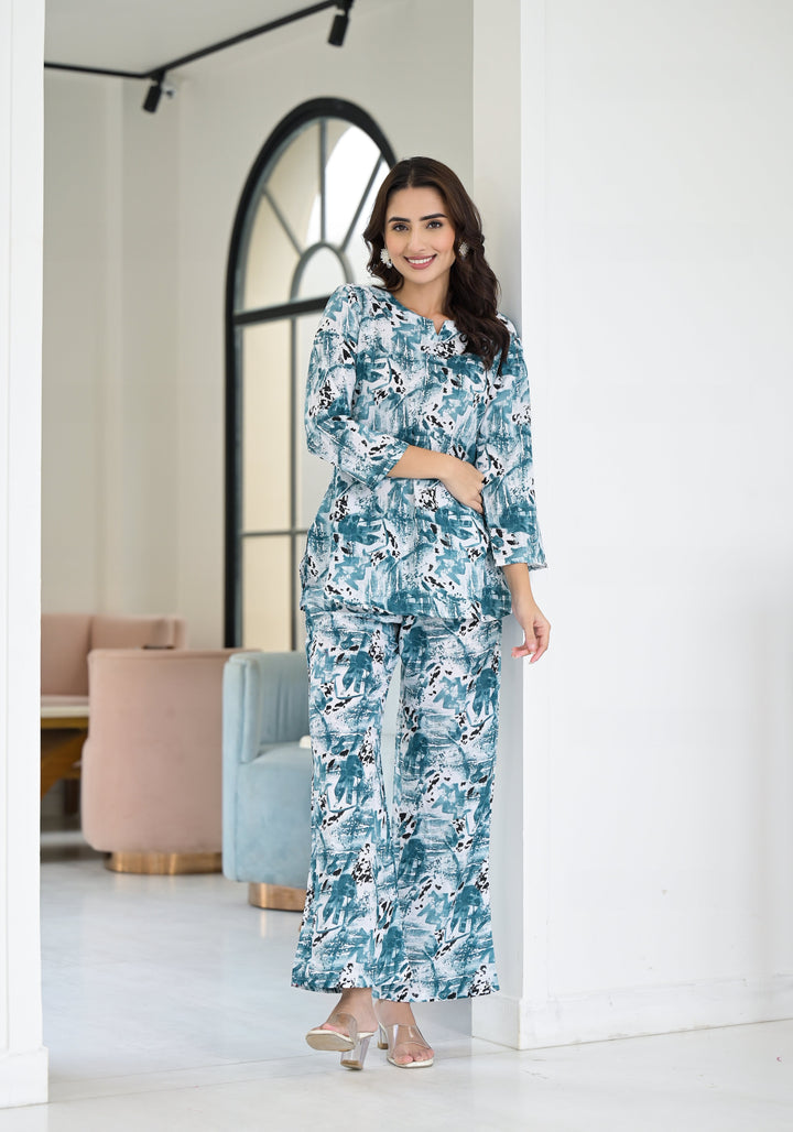 Ethnic Set Women Printed Co-ord Set - Ethnic Set