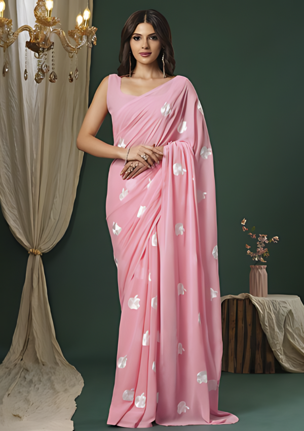 Women Embellished Embroidered Saree