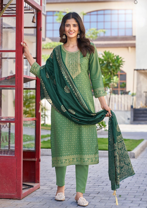 Rayon Foil Printed Kurta set