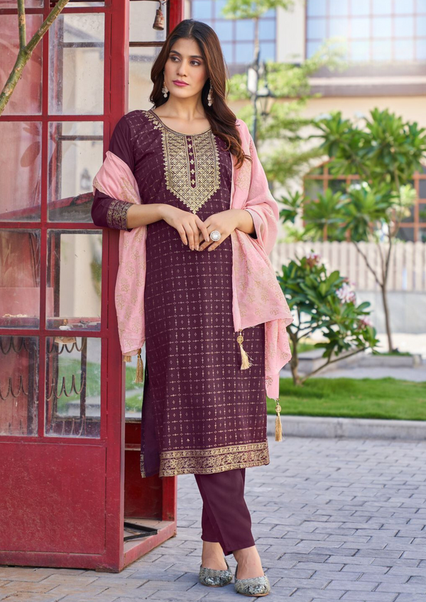 Rayon Foil Printed Kurta set