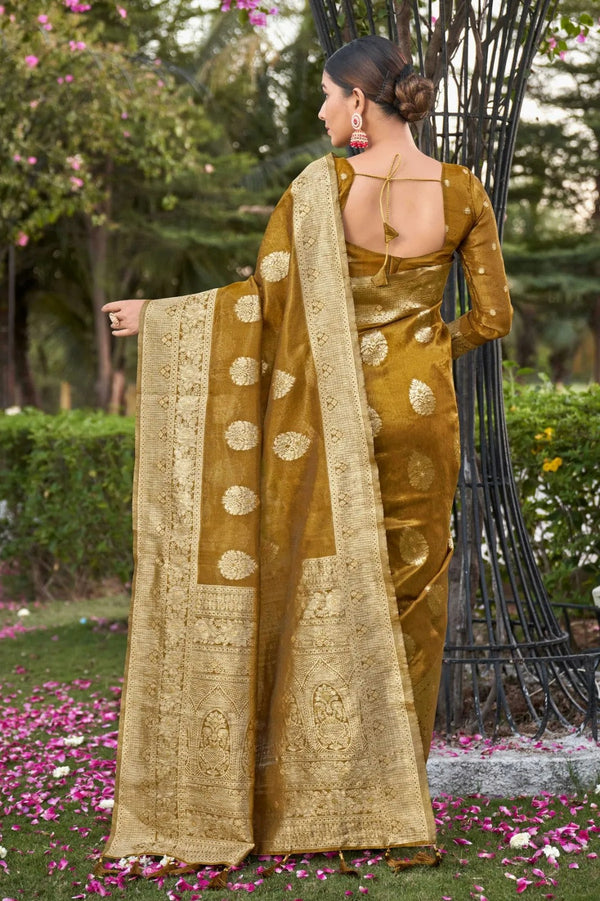 Metallic Shimmer Silk Saree