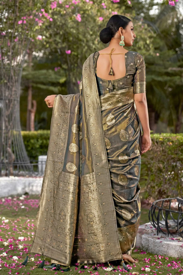 Metallic Shimmer Silk Saree