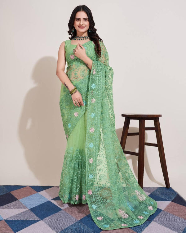 Designer soft net saree