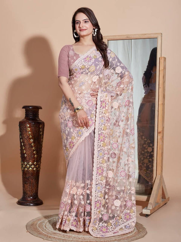 Butterfly soft net saree