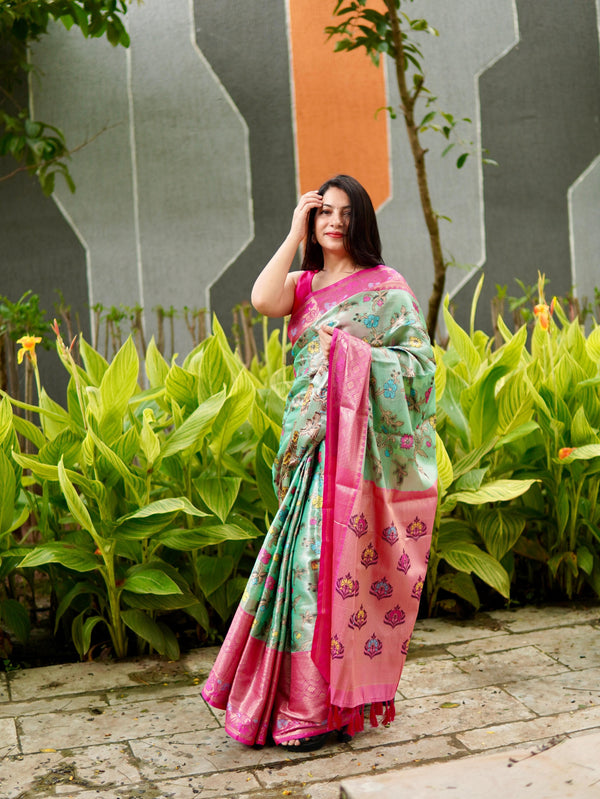 Soft banrasi soft silk saree