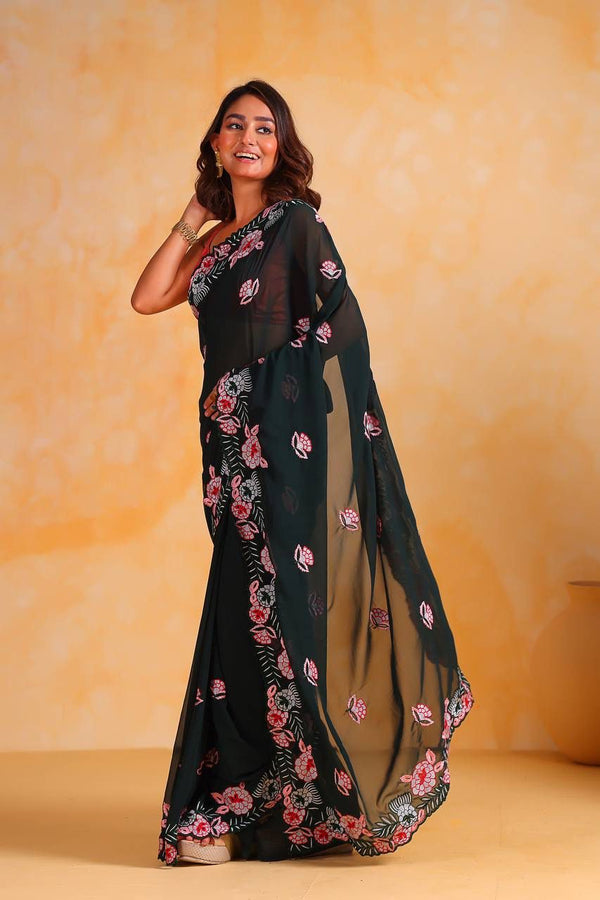 Beautiful georgette saree