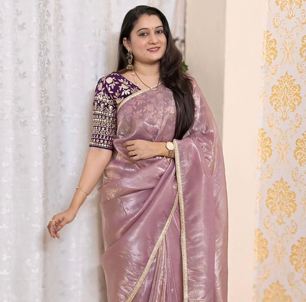 Tissue silk saree