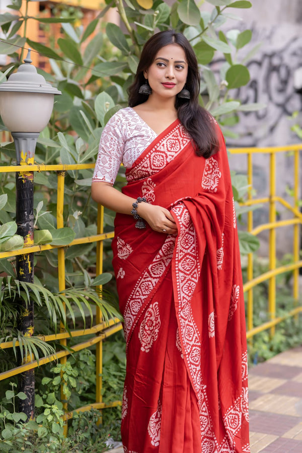 soft pure chanderi cotton saree