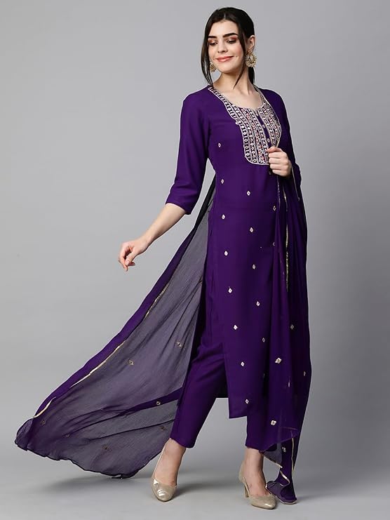 Women's Kurta with Pant & Dupatta