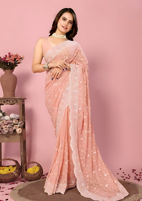 KILORY GEORGETTE SEQUENCE WORK SAREE