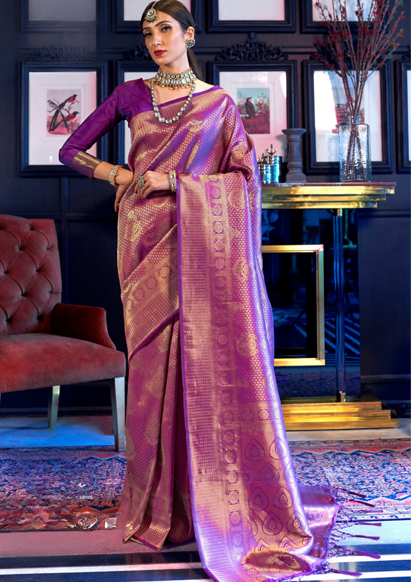 Banarasi Litchi Silk Saree